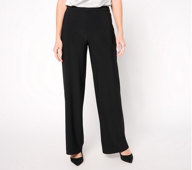 Dennis Basso Regular Italia Knit Wide Leg Pants
