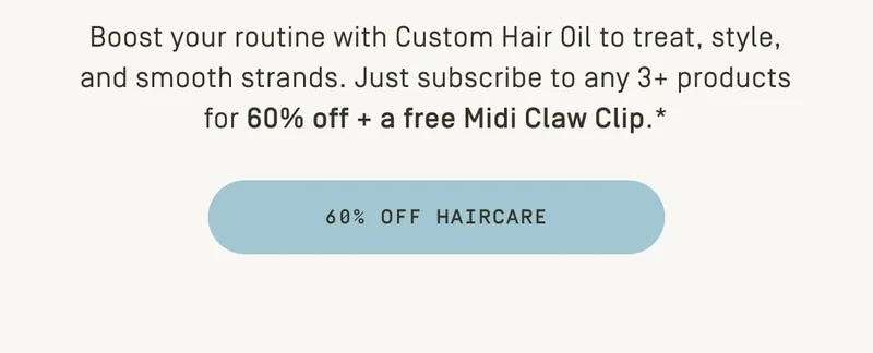 60% off haircare