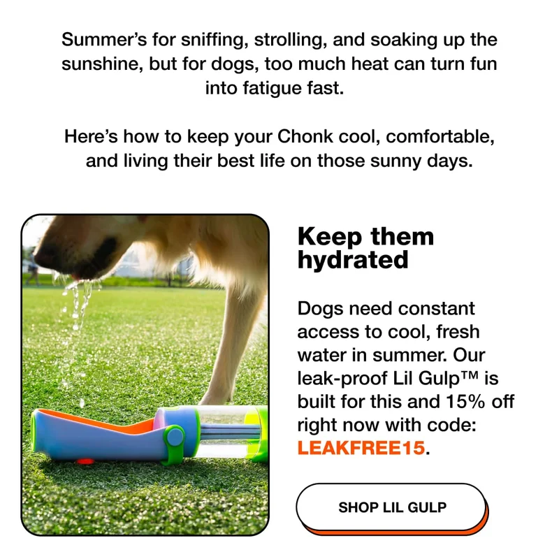 Keep them hydrated