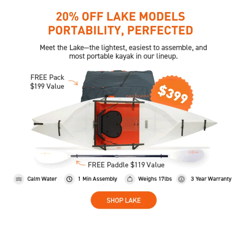New Deal of the Week! 20% OFF All Lake Models + Free Gear Bundle with Purchase