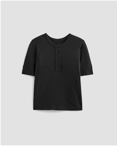 [Image]The Henley in Cotton Linen | Black