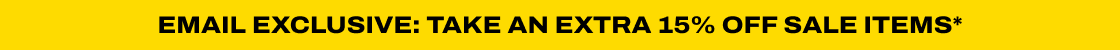 Take an extra 15% off sale items