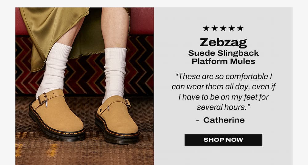 Zebzag Suede Slingback Platform Mules