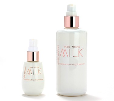 Josie Maran 6oz Mega Size + 1oz Argan Milk Hydrating Face Serum Set