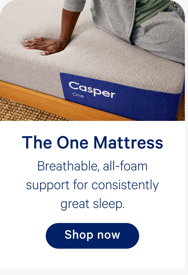 The One Mattress; Breathable, all-foam support for consistently great sleep.