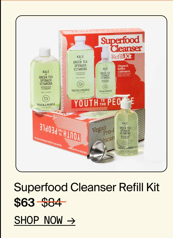 Superfood Cleanser Refill Kit