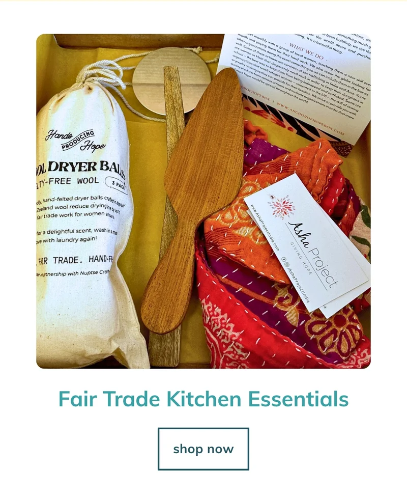 Kitchen Essentials Box - One Time Ship Box - Fair Trade and Artisan Made