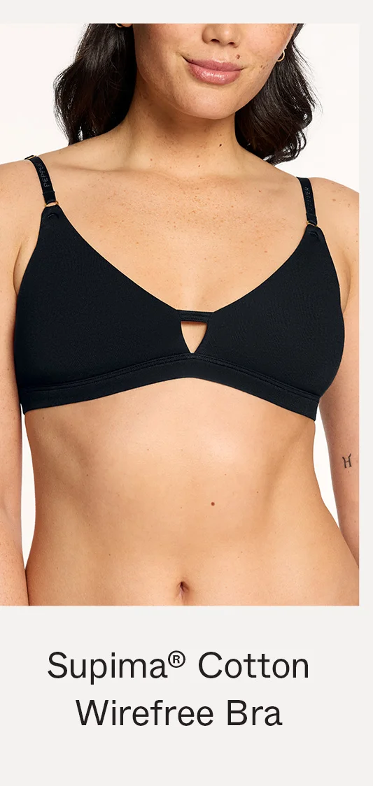 Supima®&nbsp;Cotton Wirefree Bra