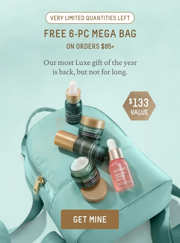 Free 6-PC MEGA BAG ON ORDERS $85+