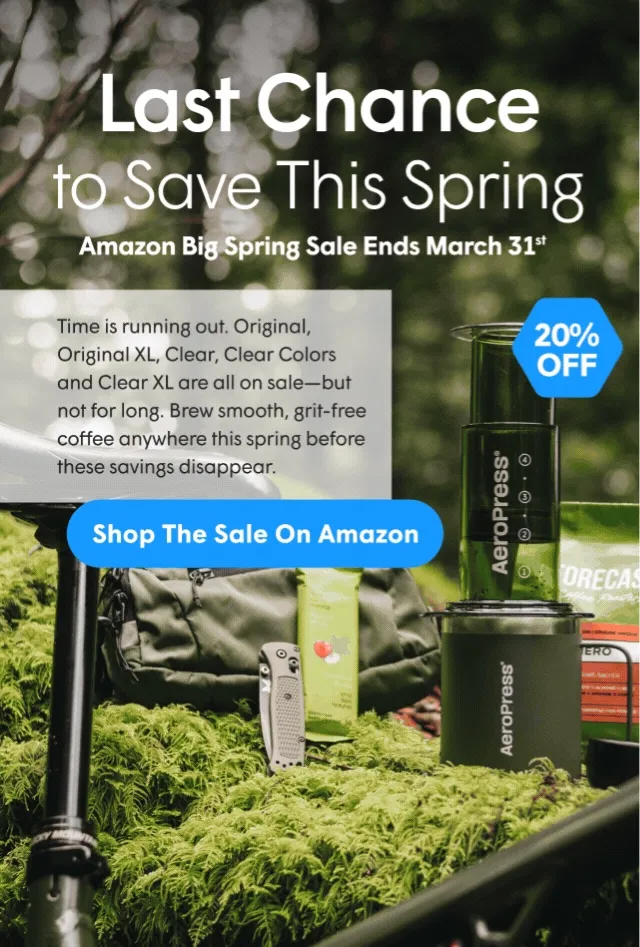Aeropress Amazon Spring Sale