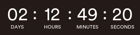 The countdown is on...