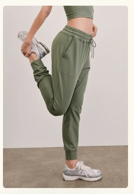 Spacedye Commuter Midi Jogger in Grey Sage Heather