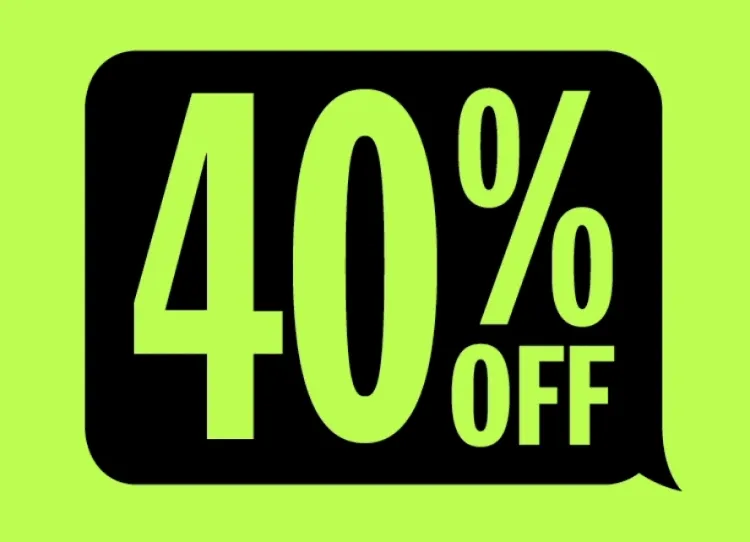 40% OFF
