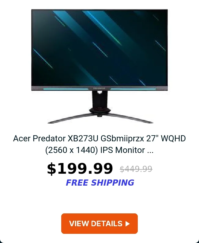 Acer Predator XB273U GSbmiiprzx 27