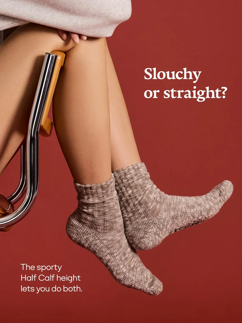 Slouchy or straight? The sporty
    Half Calf height lets you do both.