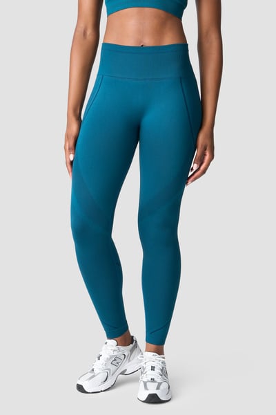 Image of Endurance Seamless Tights Wmn Teal