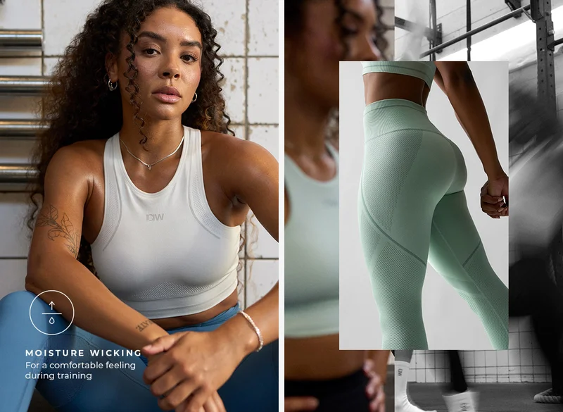 Endurance Seamless Tights Wmn Dusty Mint