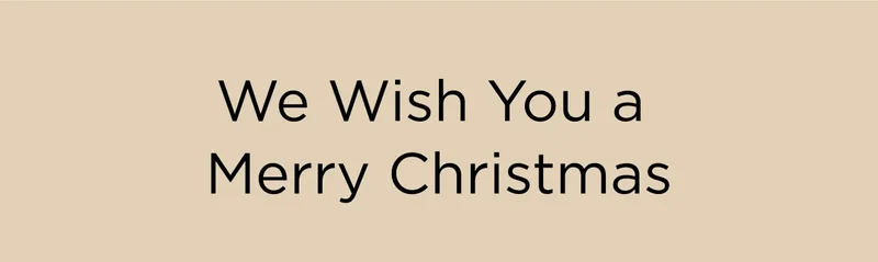 We Wish You A Merry Christmas