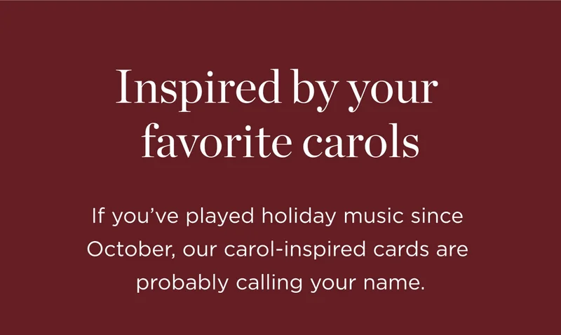 Inspired by Your Favorite Carols
