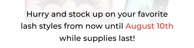Hurry & Stock Up!