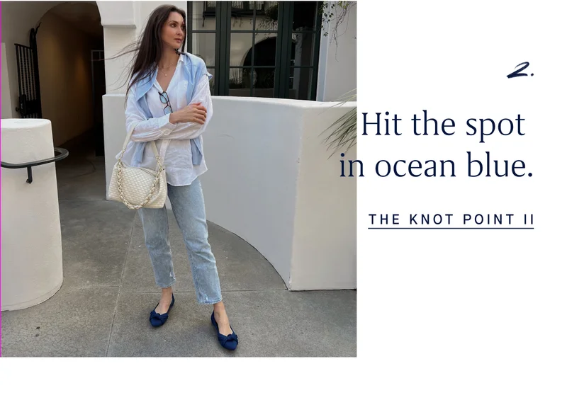2. Hit the spot in ocean blue. THE KNOT POINT II