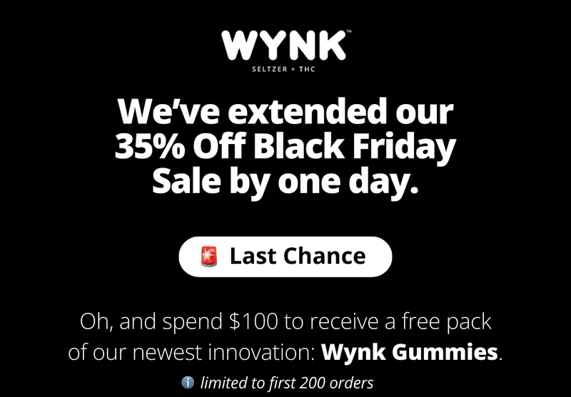 FREE Pack of NEW Wynk Gummies with Purchase