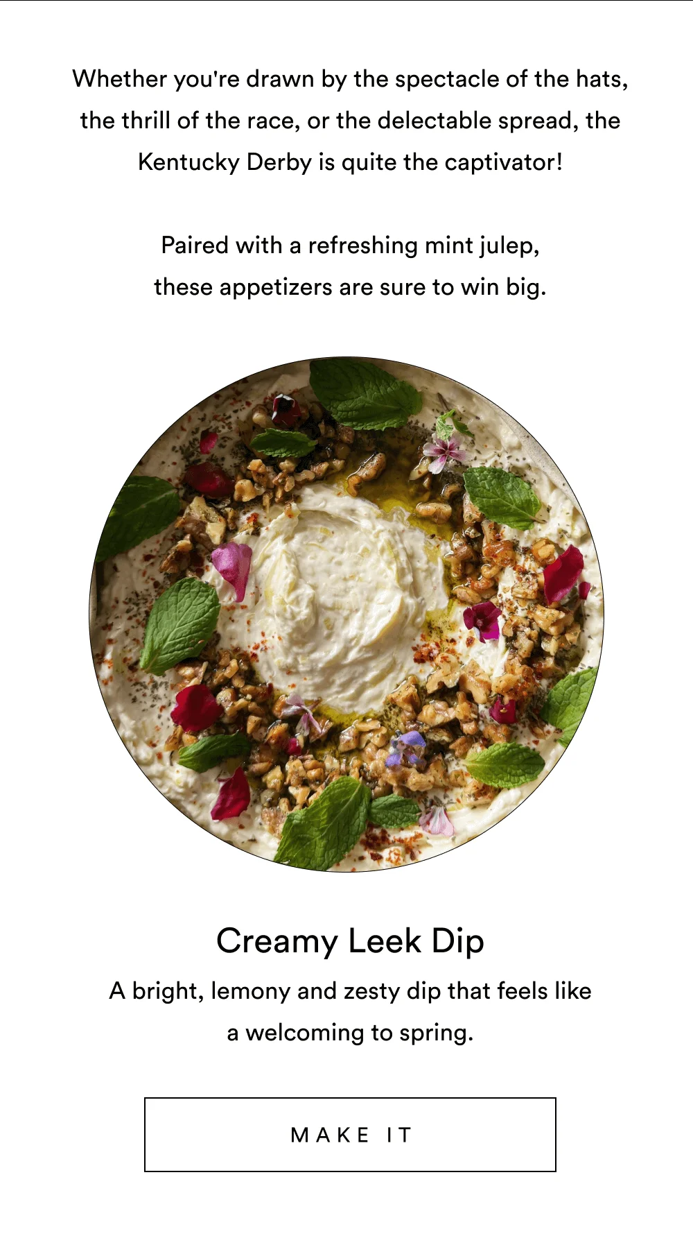 Creamy Leek Dip [ Make It ]