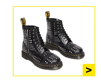 1460 STUDDED ZIP ATLAS LEATHER LACE UP BOOTS