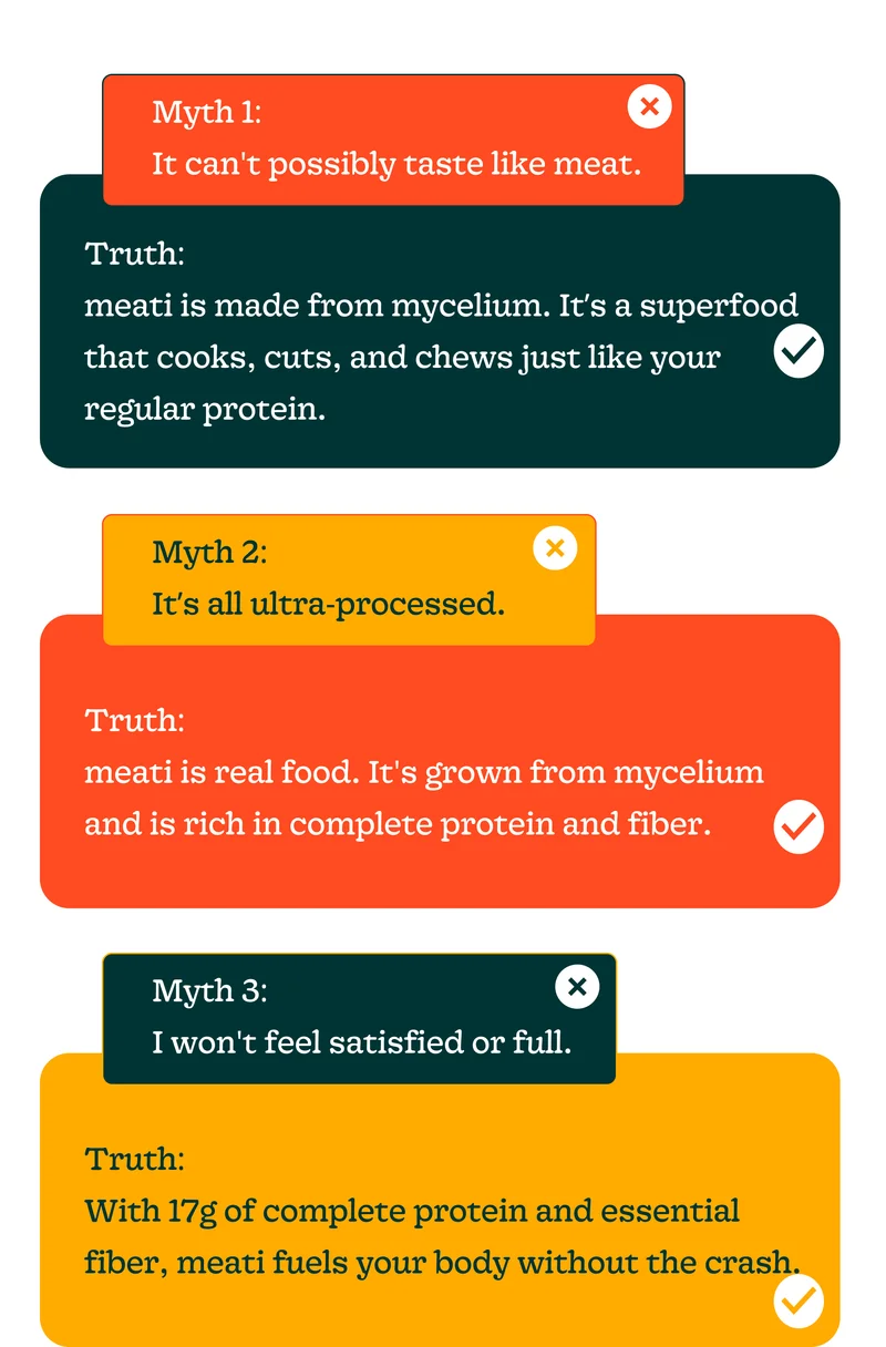 Myth 1: It Can't Possibly Taste Like Meat.