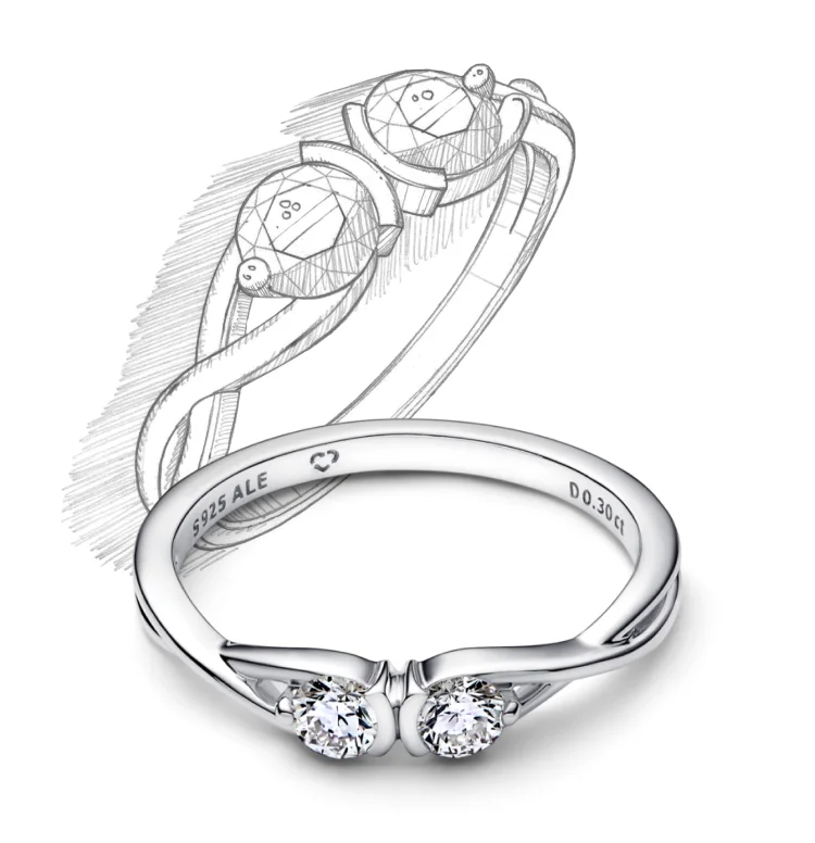 Lab-grown diamond jewelry