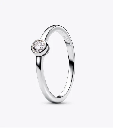 Pandora Era Lab-grown Diamond Bezel Ring 0.25 carat tw Sterling Silver
