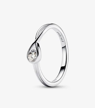 Pandora Era Lab-grown Diamond Triple Stone Ring 0.09 carat tw 14k Gold