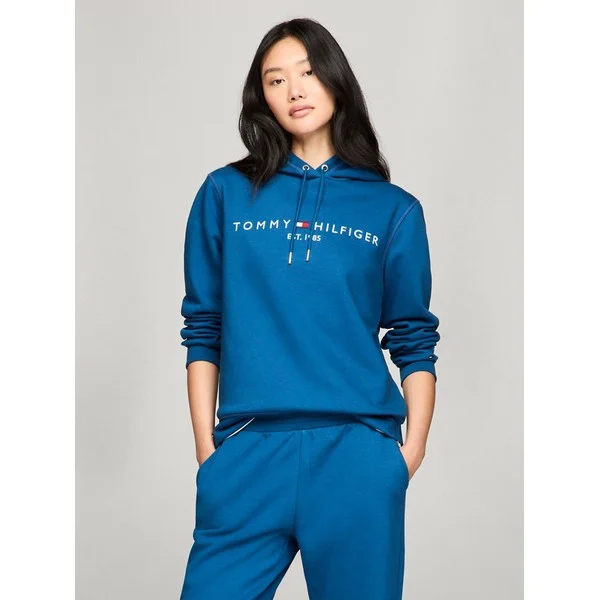 Embroidered Tommy Logo Hoodie