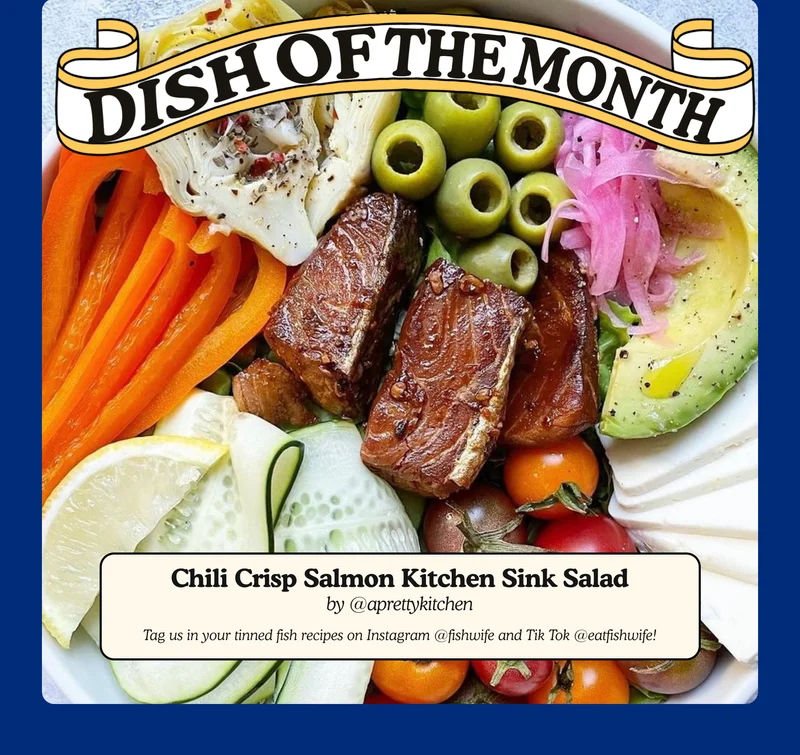 CHILI CRISP SALMON KITCHEN SINK SALAD