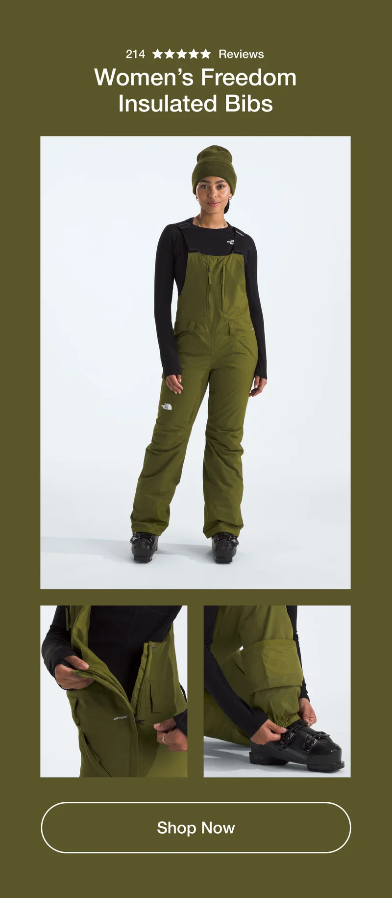 Women's Freedom Insulated Bibs. Shop now.