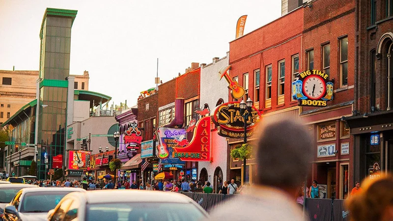 Image description: Neon signs of Lower Broadway, in Nashville