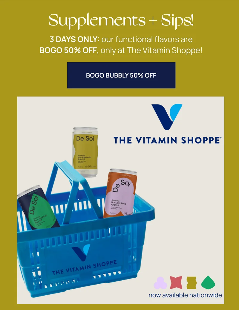 Bogo Bubbly 50% Off