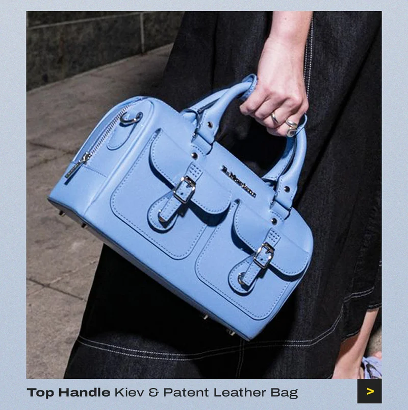Top Handle Kiev & Patent Leather Bag