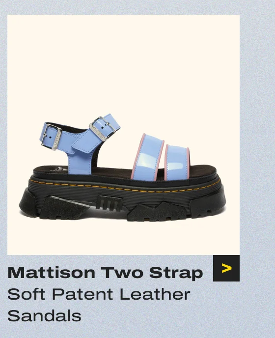 Mattison Two Strap Soft Patent Leather Sandals