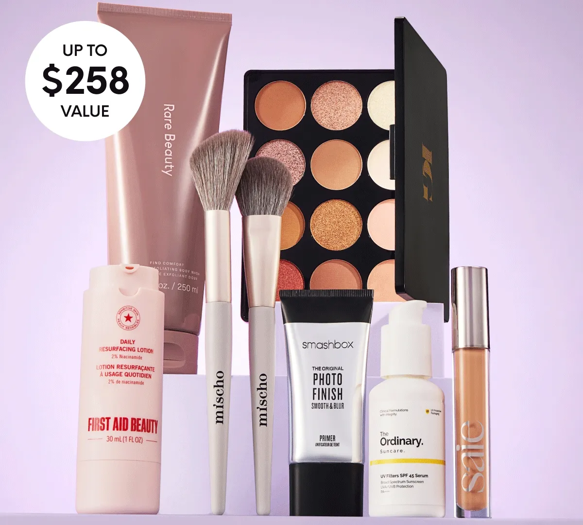 6 PRODUCTS UP TO $258 VALUE