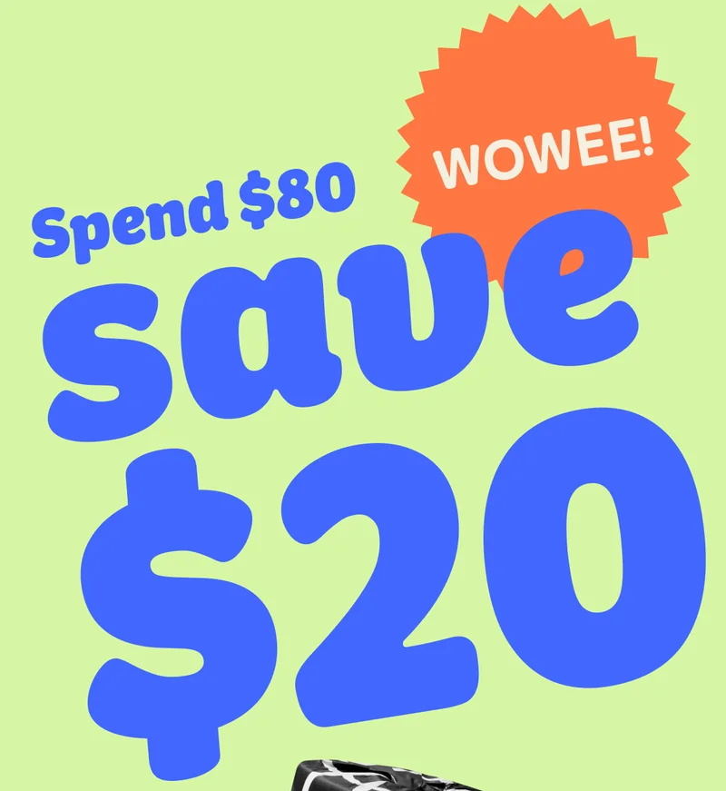 Spend $80 Save $20