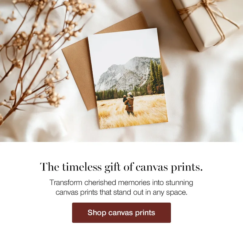 The timeless gift of canvas prints. Transform cherished memories into stunning canvas prints that stand out in any space.