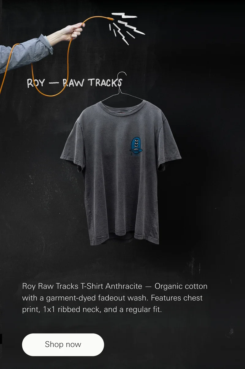 Roy Raw Tracks T-Shirt Antracite