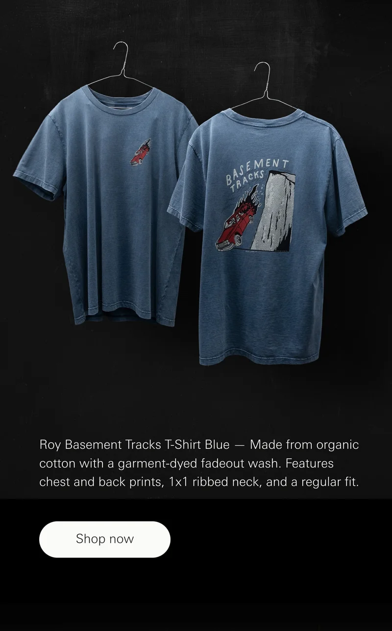 Roy Basement Tracks T-Shirt Blue
