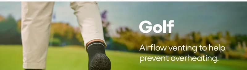 Golf | Airflow venting to help prevent overheating.