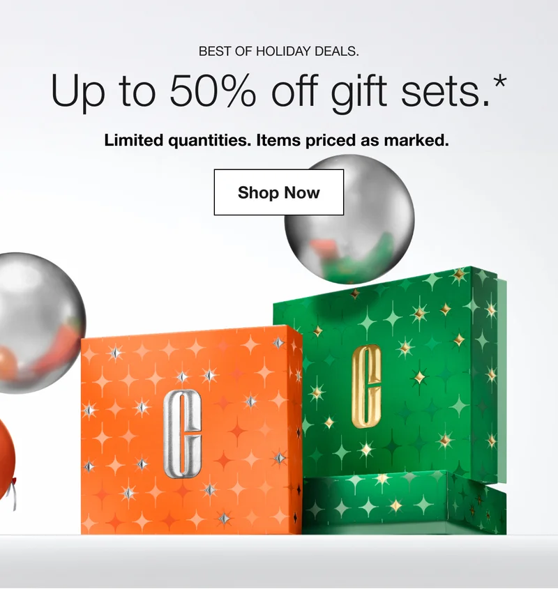BEST OF HOLIDAY DEALS. Up to 50% off gift sets.* Limited quantities. Items priced as marked. | Shop Now