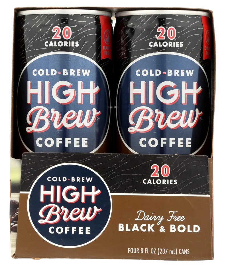Image of High Brew Black and Bold Cold Brew Coffee (4 Pack)