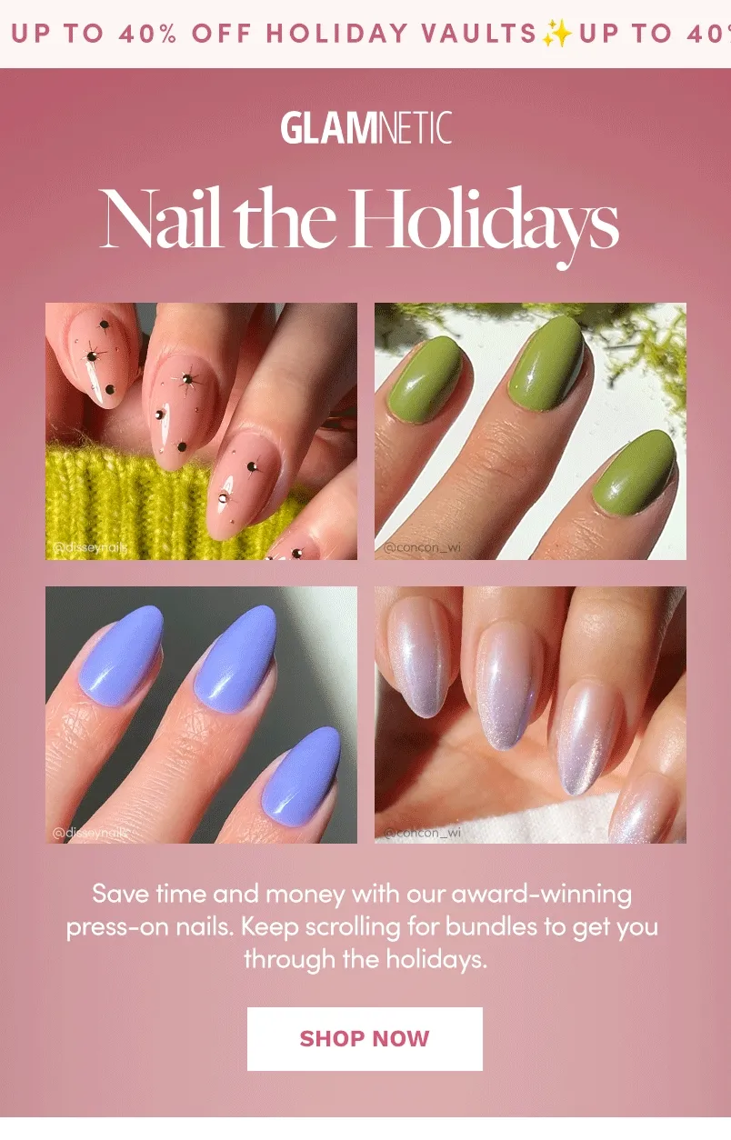 Shop Up to 40% OFF Holiday Vaults