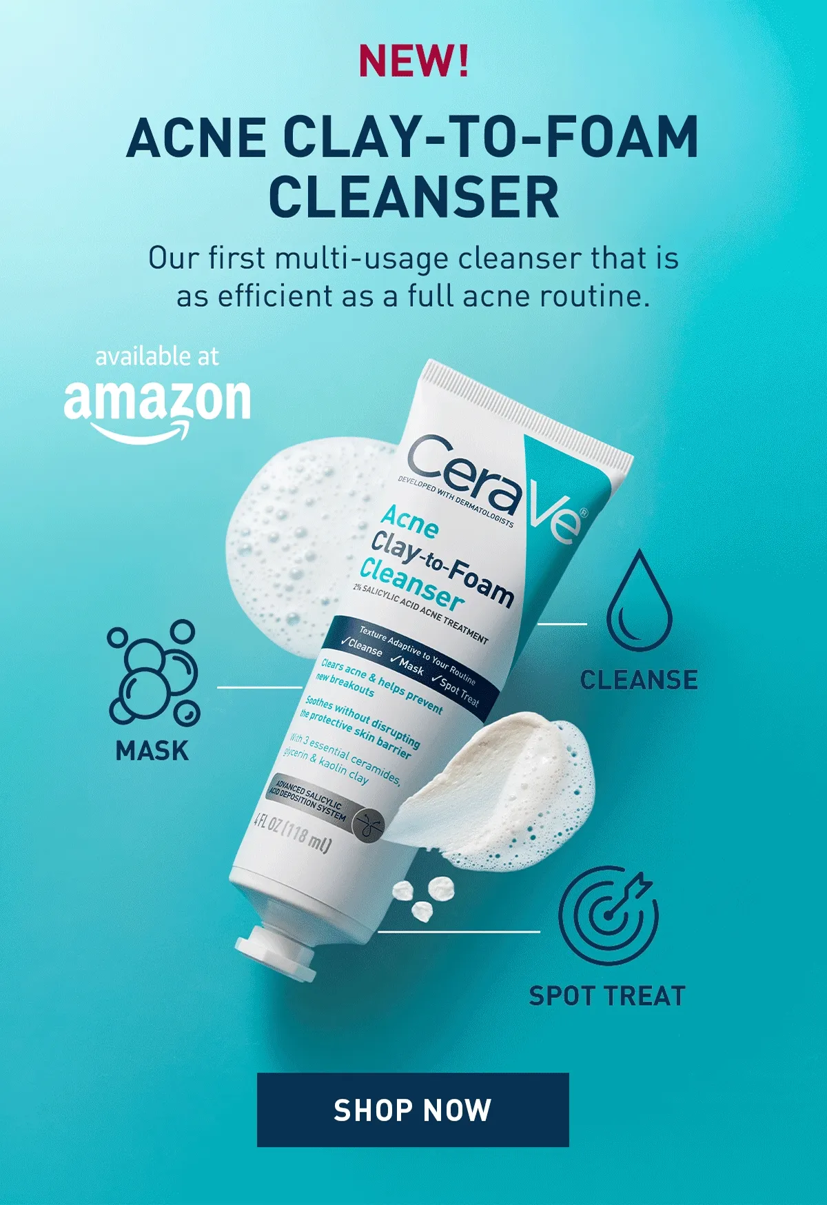 ACNE CLAY-TO-FOAM CLEANSER