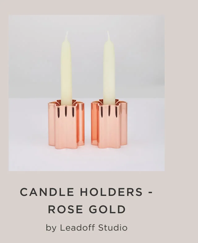 Candle Holders - Rose Gold
